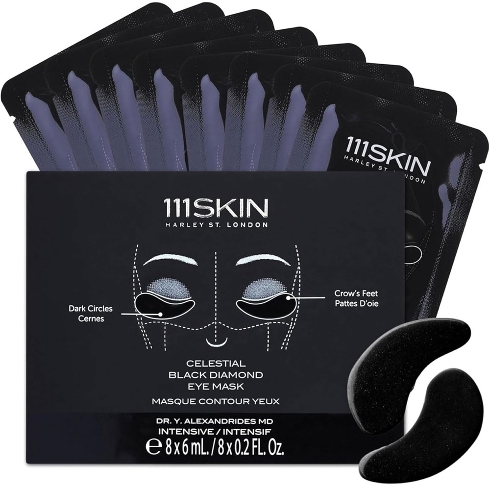 111SKIN Black Eye Mask -SET OF 8